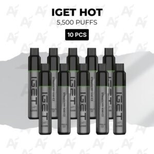 10 Pack IGET Hot Mixed Flavours 5500 Puffs