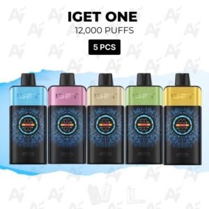 5 Pack IGET One Mixed Flavours 12000 Puffs