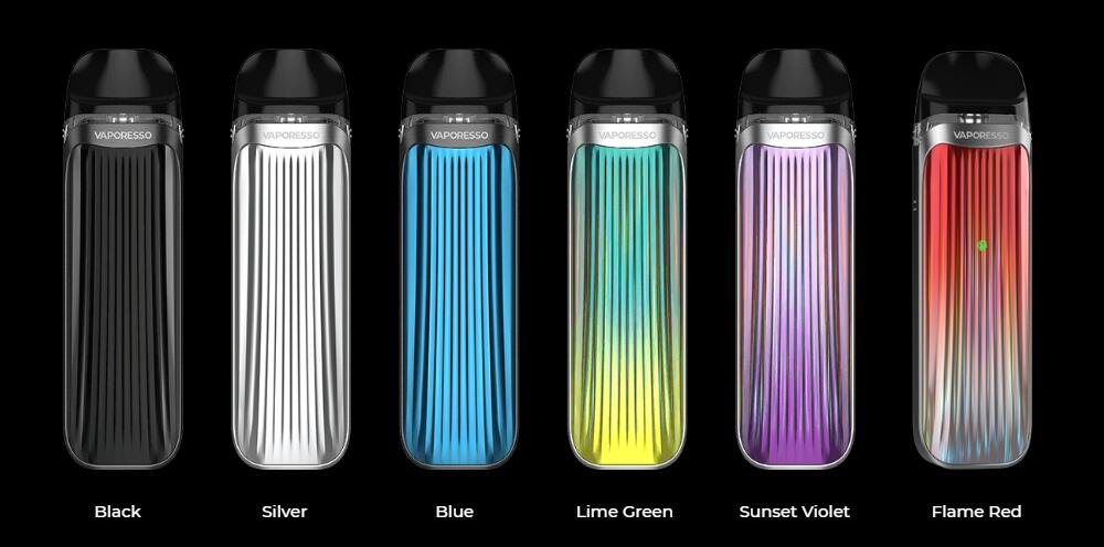Vaporesso LUXE QS pod kit in six colours