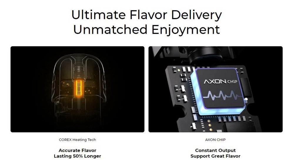 Vaporesso LUXE Q2 SE COREX heating and AXON chip