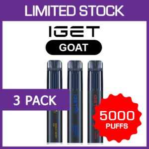 3 Pack IGET Goat 5000 Puffs