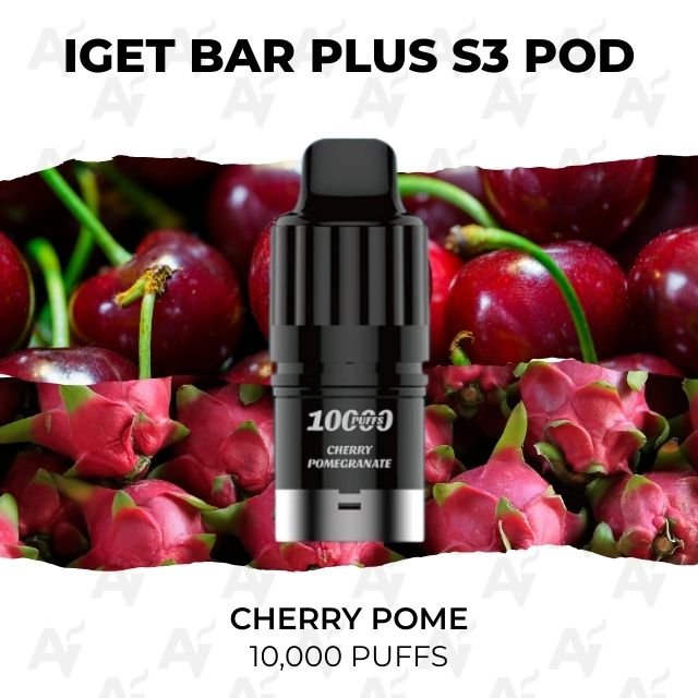 IGET Bar Plus S3 Pods Cherry Pomegranate 10000 Puffs