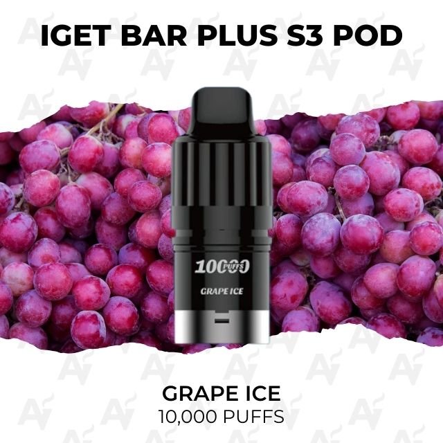 IGET Bar Plus S3 Pods Grape 10000 Puffs