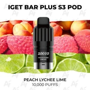 IGET Bar Plus S3 Pods Peach Lychee Lime 10000 Puffs