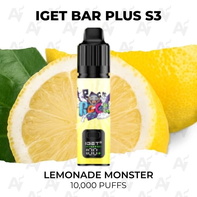 IGET Bar Plus S3 Lemonade Monster 10000 Puffs