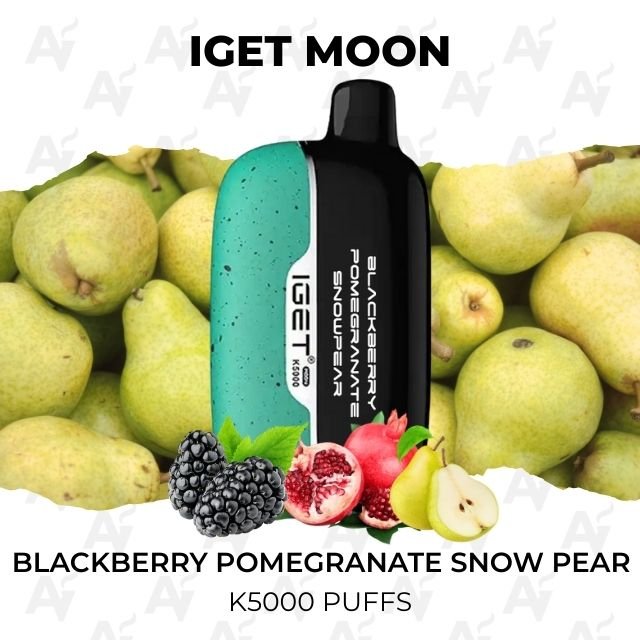 IGET Moon Blackberry Pomegranate Snow Pear 5000 Puffs