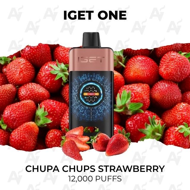 IGET One Chupa Chups Strawberry 12000 Puffs