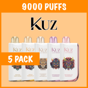 5 Pack KUZ Ultra Mixed Flavours 9000 Puffs