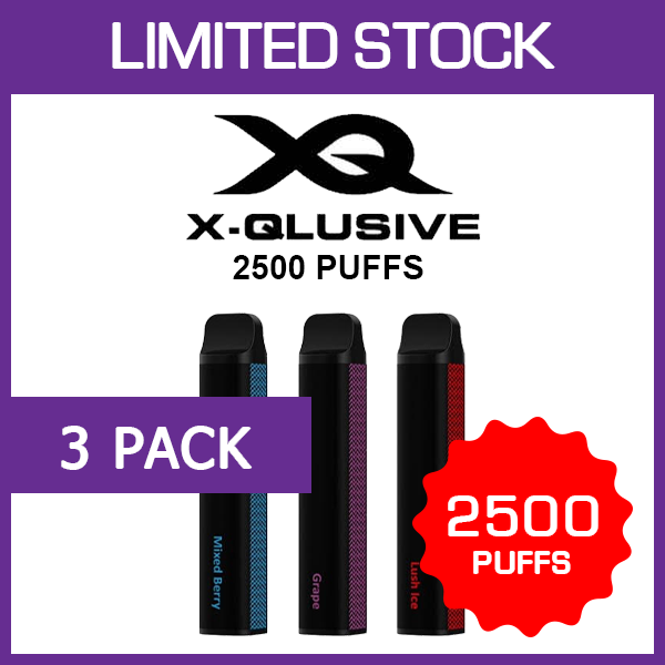3 Pack X - Qlusive X - Qlusive - 3 2500 Puffs